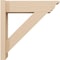 Ekena Millwork 8-in W x 30-in D x 36-in H Trad  Rough Cedar Woodgrain TimberThane Outlooker, Primed Tan OUTUR080X30X36TRA04RCPR - alternate 2